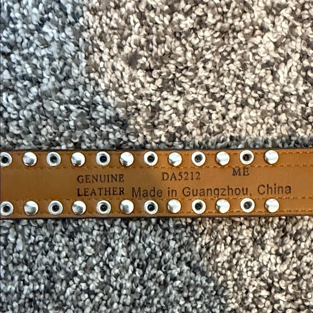 Kids Brown Belt with Silver Buckle